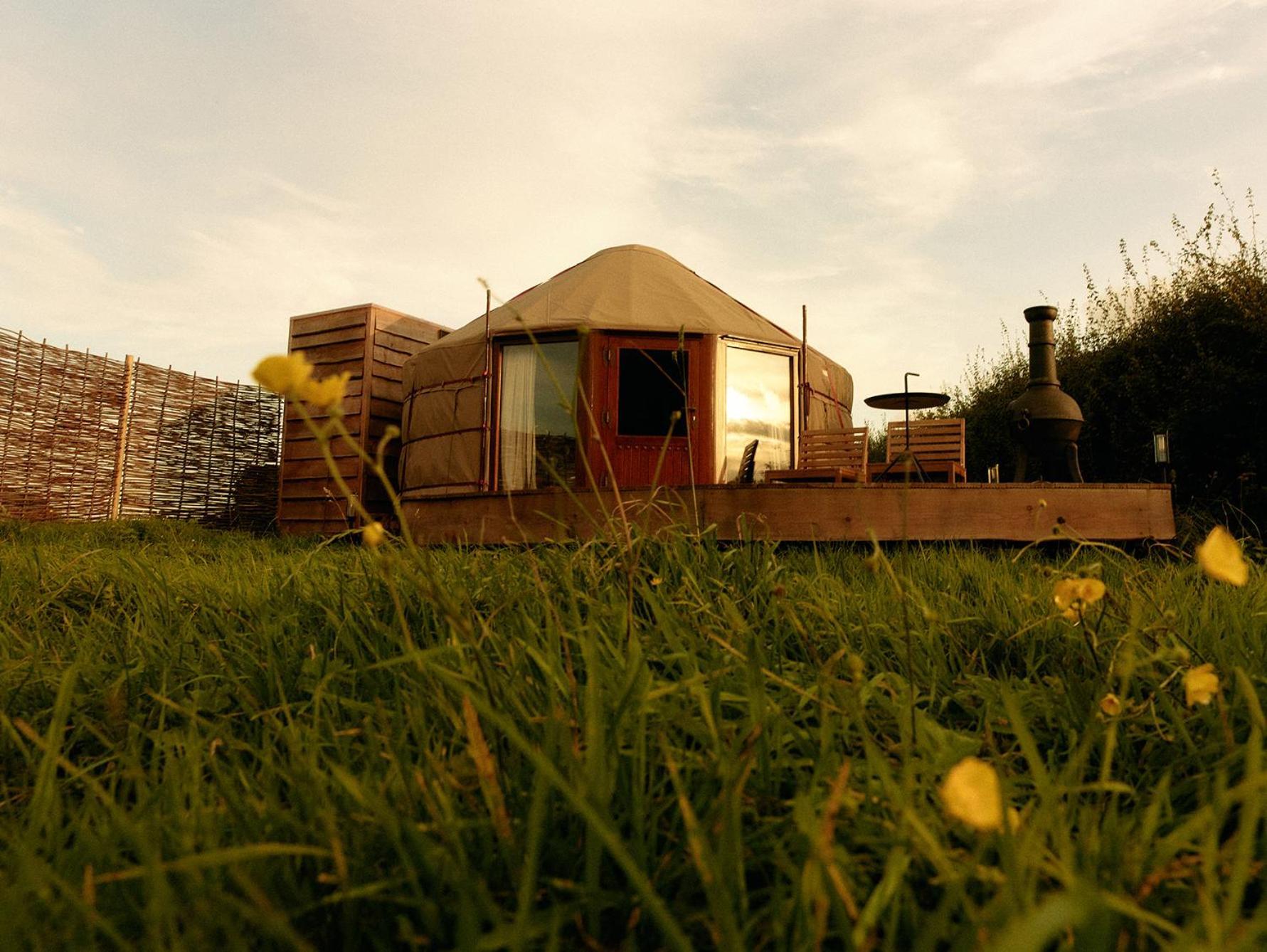 Nature Cabins Hiigher Farm Ditcheat Exterior photo